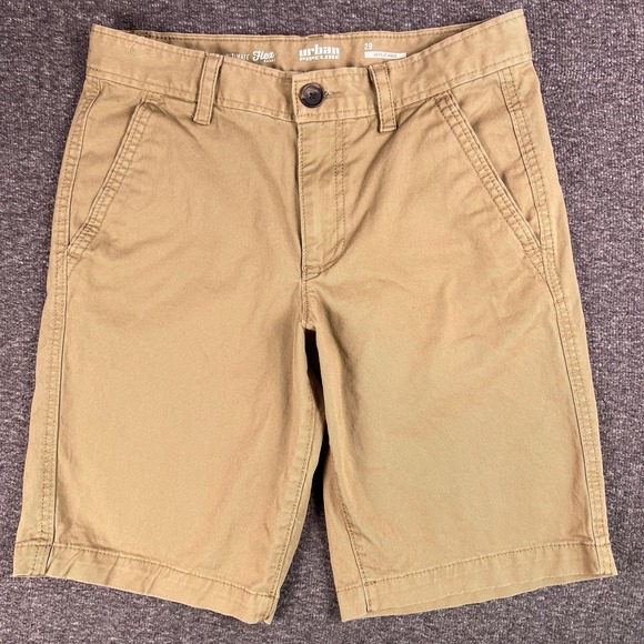 urban pipeline Other - Urban Pipeline Shorts Mens 29 Beige Chino At the Knee Ultimate Flex Fit30.5x10.5